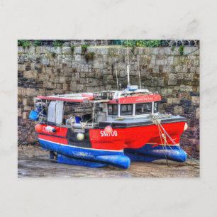 Postal Festiva Catherine Anne Boat Newquay Harbour