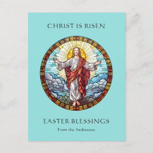 Postal Festiva Católico religioso Pascua Jesús Resurrección