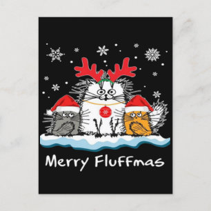 Postal Festiva Cats Merry