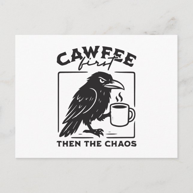 Postal Festiva Cawfee primero que el caos (Anverso)