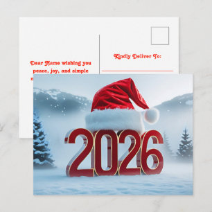 Postal Festiva Celebra la llegada de 2026 con un invierno festivo