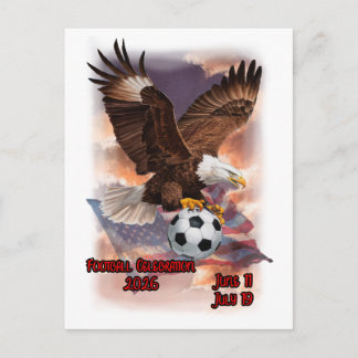 Postal Festiva Celebración de Fútbol 2026 en