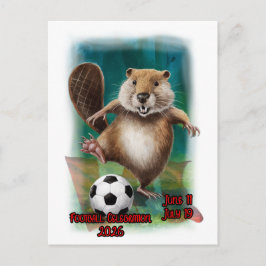 Postal Festiva Celebración de Fútbol 2026 en Canadá en