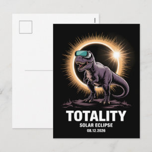 Postal Festiva Celebración de la totalidad del eclipse solar 2026