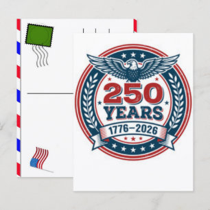 Postal Festiva Celebración de los 250 años de EE. UU.: América 17