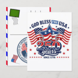 Postal Festiva Celebración de los 250 años de EE. UU.: América 17