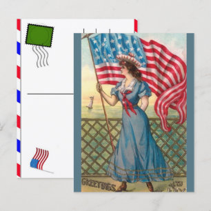 Postal Festiva Celebración de los 250 años de EE. UU.: América 17