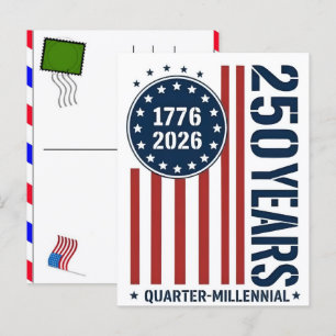 Postal Festiva Celebración de los 250 años de EE. UU.: América 17
