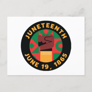 Postal Festiva Celebración del 19 de junio conmemorando la libert