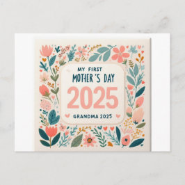Postal Festiva Celebración del Día de la Madre de la Primera Abue