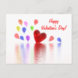 Postal Festiva Celebración del día de San Valentín