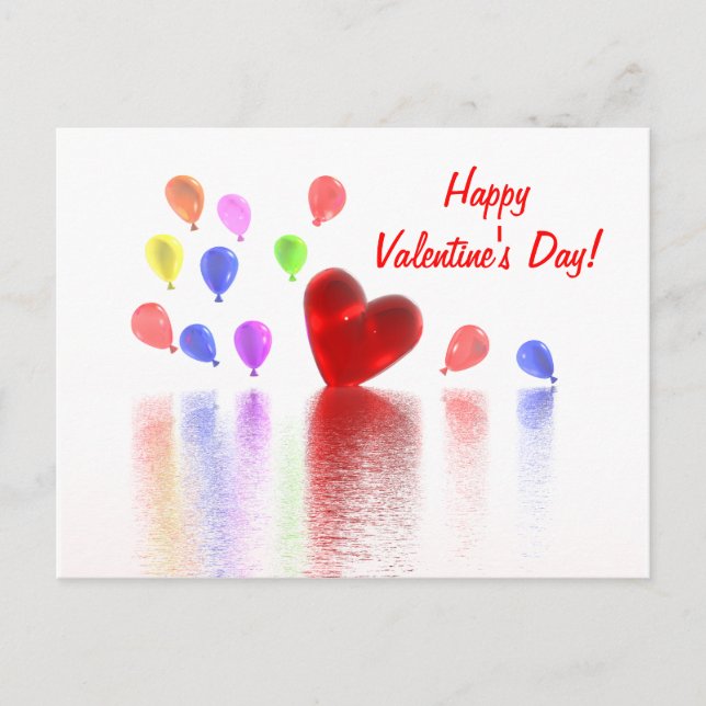 Postal Festiva Celebración del día de San Valentín (Anverso)