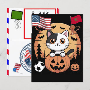 Postal Festiva Celebración Personalizada de la Copa Mundial de Ga