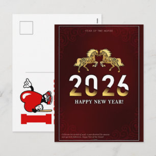 Postal Festiva Celebraciones del Año Chino del Caballo 2026