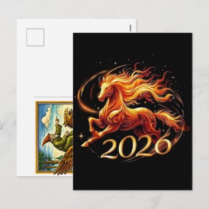 Postal Festiva Celebraciones del Año Chino del Caballo 2026