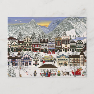 Postal Festiva Celebrando las fiestas en Leavenworth