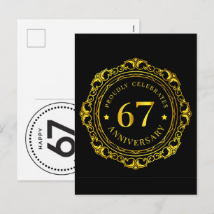 Postal Festiva Celebrar 67 años: Cumpleaños de abuelo y abuela 20