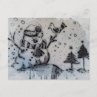 Postal Festiva Celebrar a los Navidades con felicidad