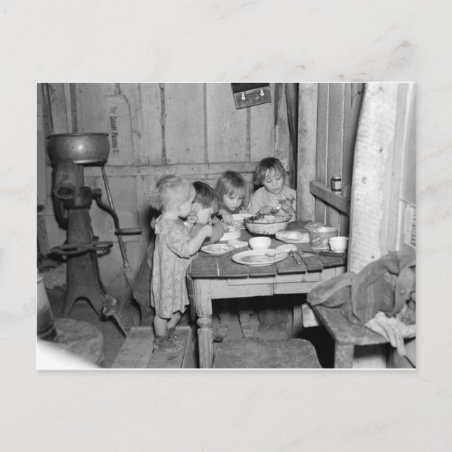 Postal Festiva Cena de navidades 1936 (Anverso)