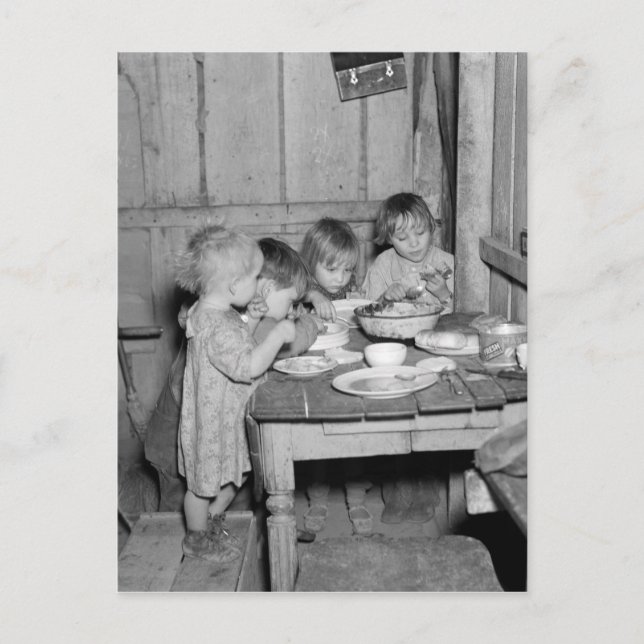 Postal Festiva Cena de navidades 1936 (Anverso)