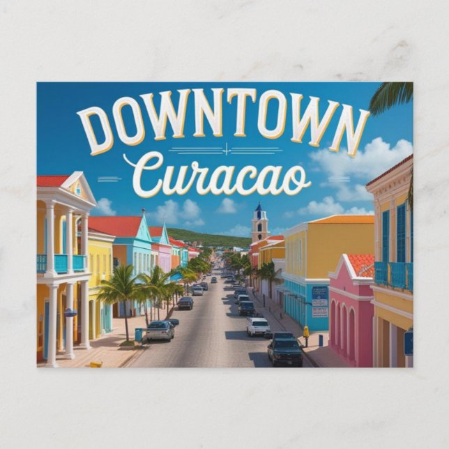 Postal Festiva centro de curazao (Anverso)
