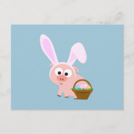Postal Festiva Cerdo de Pascua