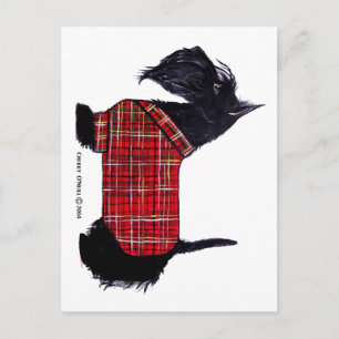 Postal Festiva Chaqueta de vacaciones de Escocia