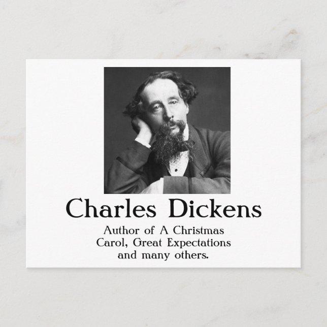 Postal Festiva Charles Dickens Postcard (Anverso)
