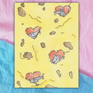 Postal Festiva Cheesy Hearts El día de San Valentín