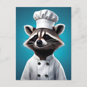 Postal Festiva Chef Raccoon