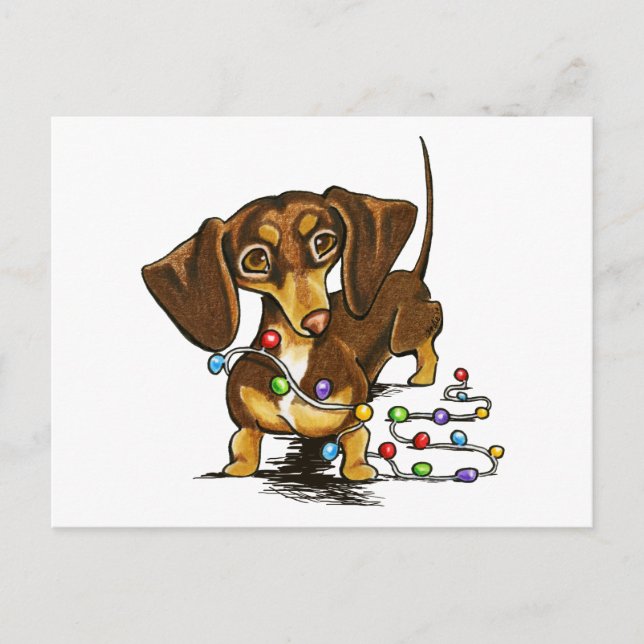 Postal Festiva Cheque navideño de chocolate (Anverso)