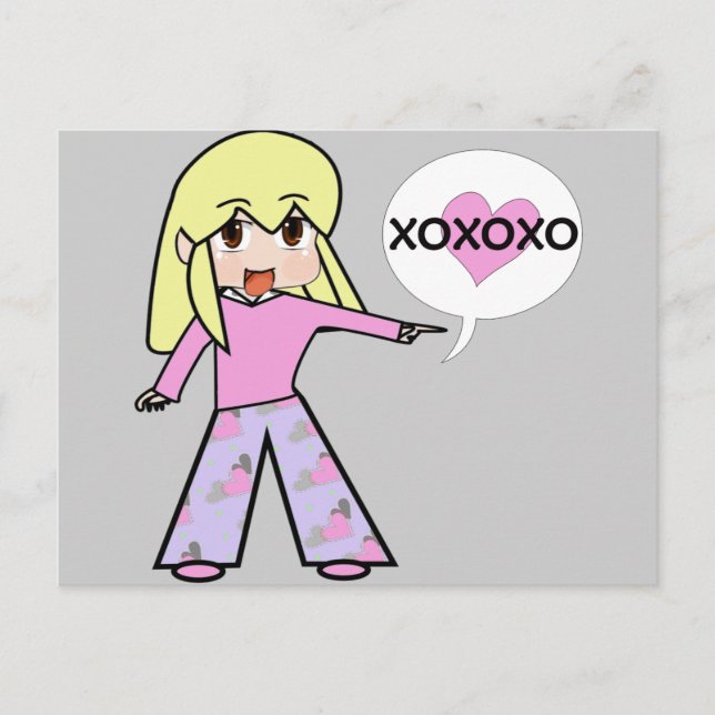 Postal Festiva Chibi Valentine (Anverso)