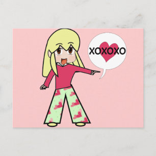 Postal Festiva Chibi Valentine Hearts