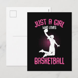 Postal Festiva Chica de Baloncesto Mujeres