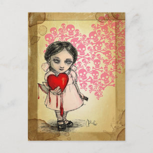 Postal Festiva Chica del Día de San Valentín Maliciosa