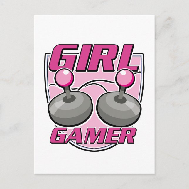 Postal Festiva Chica Gamer (Anverso)