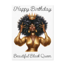 Chica negra cumpleaños mágico Sista Melanin mujer