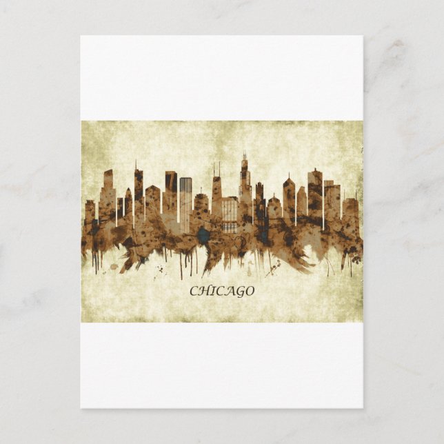 Postal Festiva Chicago Illinois Cityscape (Anverso)