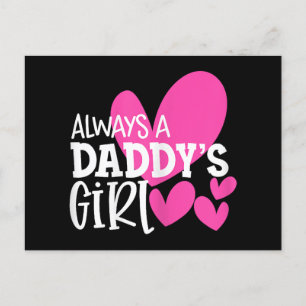 Postal Festiva Chicas de la hija de una Chica de papá siempre son