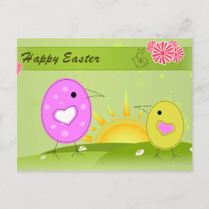 Postal Festiva Chicas de Pascua