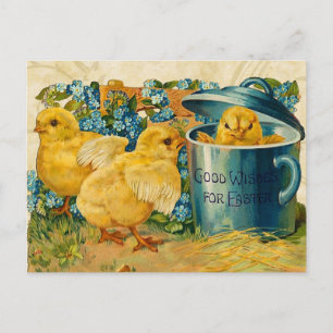 Postal Festiva Chicas de Pascua