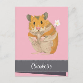 Postal Festiva Chicas personalistas Golden Hamster