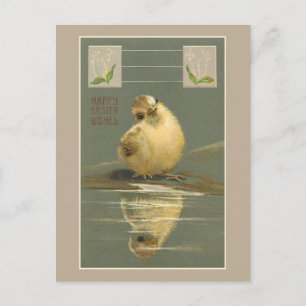 Postal Festiva Chick de Pascua Amarillo