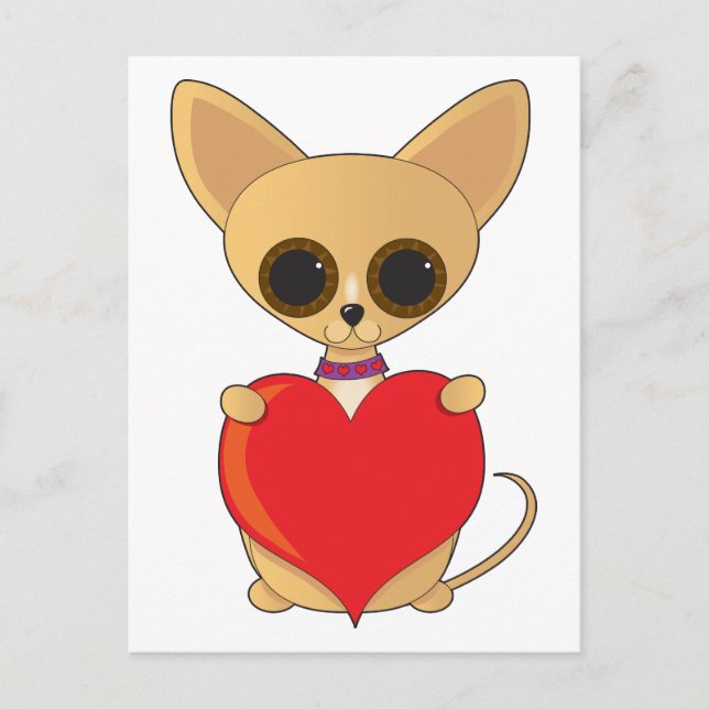 Postal Festiva chihuahua valentine Chihuahua Valentine (Anverso)