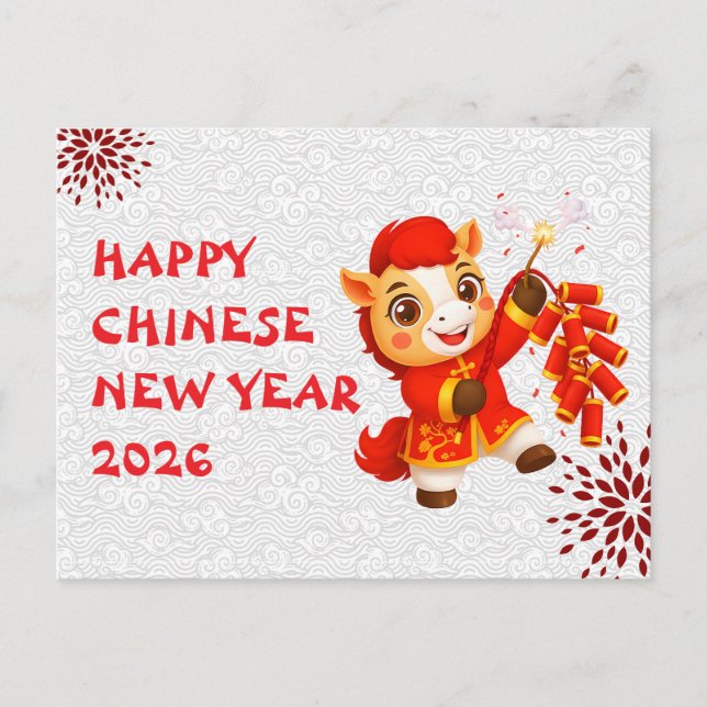Postal Festiva Chinese New year of the Horse 2026 (Anverso)