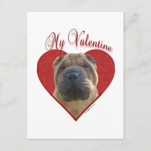 Postal Festiva Chinese Shar Pei My Valentine