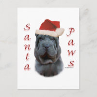 Chinese Shar-Pei Santa Paws