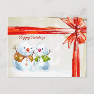 Postal Festiva Chirstmas Snowmen