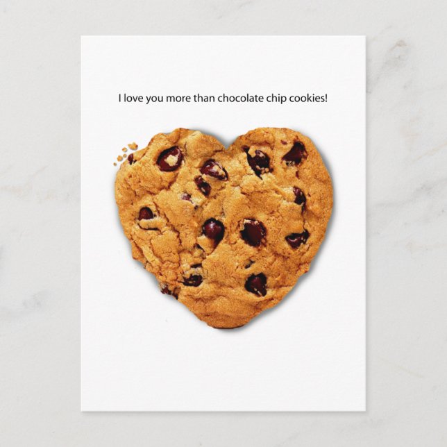 Postal Festiva Chocolate Chip Post Card Valentine (Anverso)