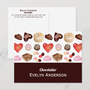 Postal Festiva Chocolatería Tienda de Chocolate Promocional Empre